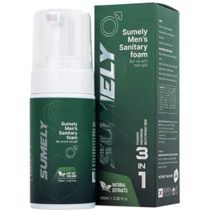 bọt vệ sinh nam sumely men's sanitary foam làm sạch, khử và ngăn mùi, hương thơm mát (100ml)